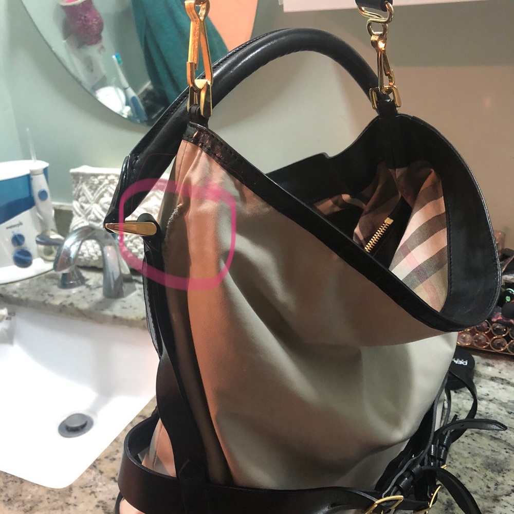 Burberry Gosford Bridled Ecru Large hobo bag - Picture 12 of 12